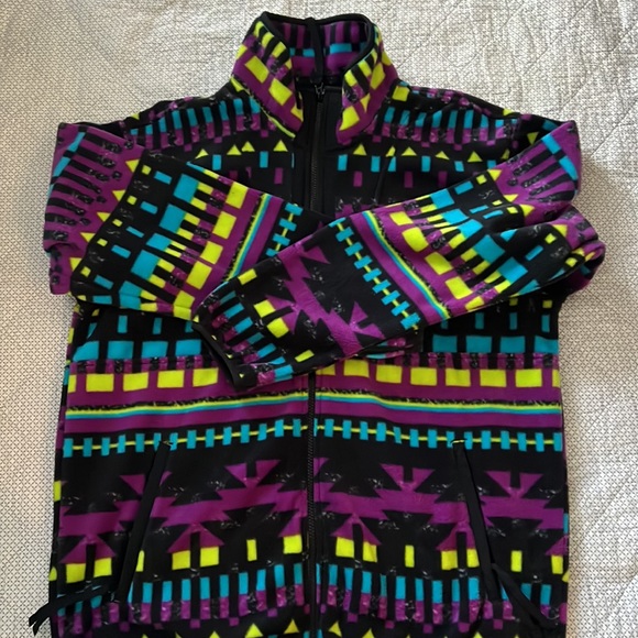 An Awesome Mountain Print Fleece Jacket from Columbia, Oversized Men’s M. - Picture 7 of 15